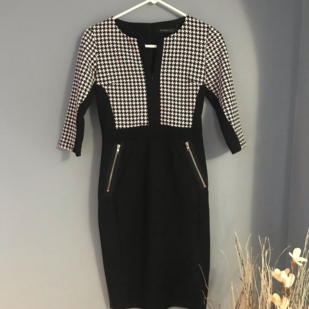 HomeEyee Checkerboard Brand New Dress